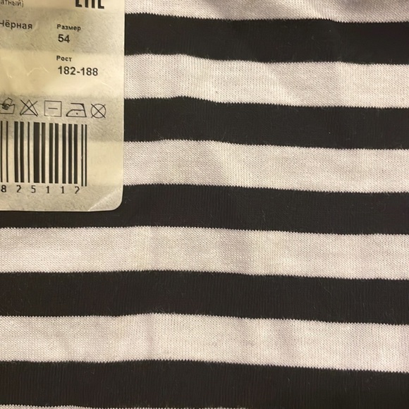 Genuine Black Striped Long Sleeved T-Shirt Telnyashka - Picture 4 of 4